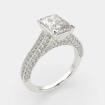 Load image into Gallery viewer, Martina Radiant Cut Pave Engagement Ring Setting
