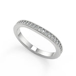 Load image into Gallery viewer, Danna Split Shank Pave Halo Princess Cut Diamond Engagement Ring - Nivetta
