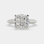 Load image into Gallery viewer, Daria Cushion Cut Pave 6 Prong Engagement Ring Setting - Nivetta
