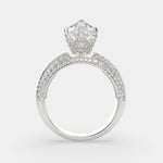 Load image into Gallery viewer, Daria Marquise Cut Pave 6 Prong Engagement Ring Setting - Nivetta
