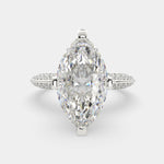 Load image into Gallery viewer, Daria Marquise Cut Pave 6 Prong Engagement Ring Setting - Nivetta
