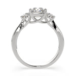 Load image into Gallery viewer, Daria Radiant Cut Pave 6 Prong Engagement Ring Setting - Nivetta

