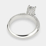 Load image into Gallery viewer, Daria Radiant Cut Pave 6 Prong Engagement Ring Setting - Nivetta

