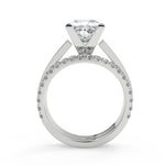 Load image into Gallery viewer, Diana Cathedral Solitaire Princess Cut Diamond Engagement Ring - Nivetta
