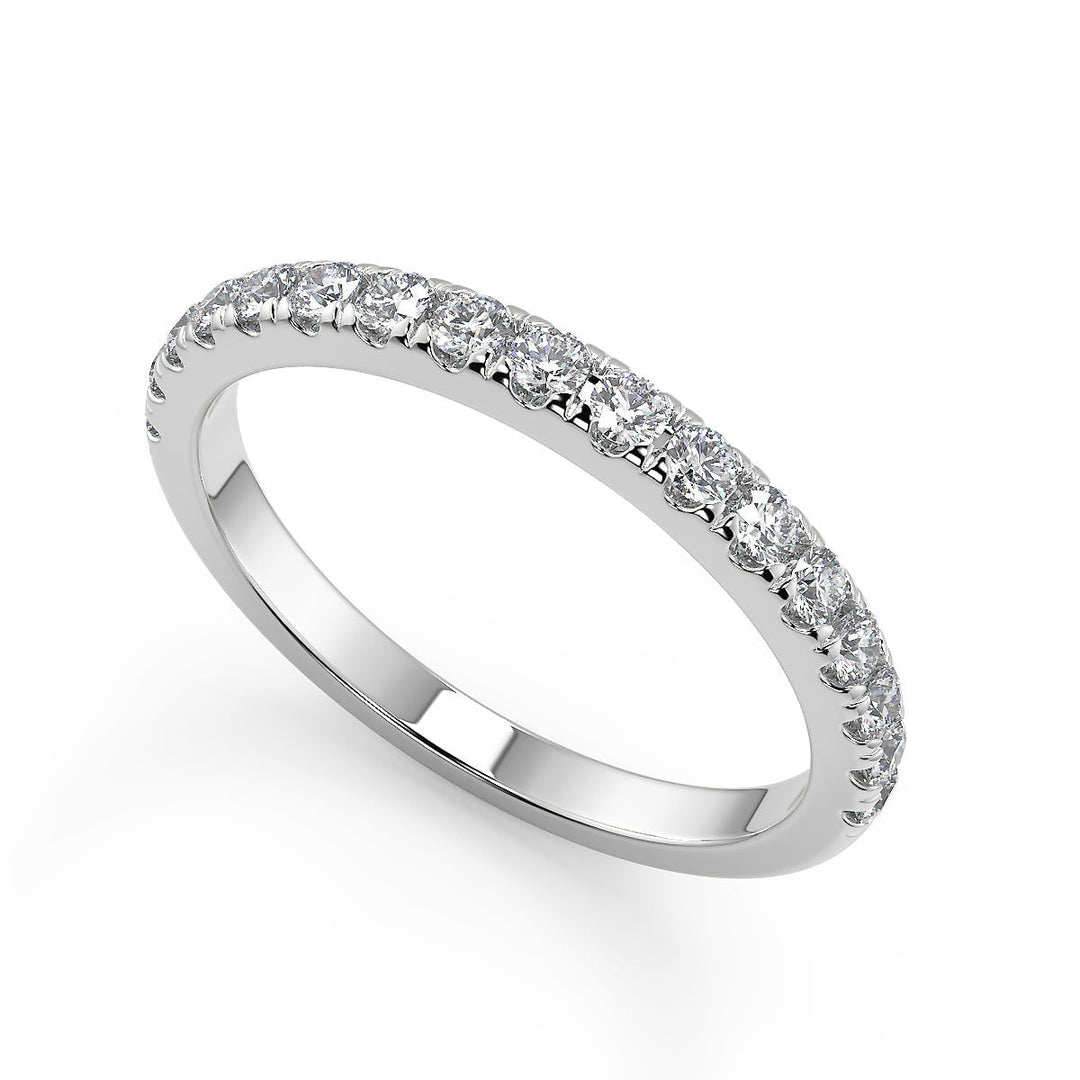 Eden Micro Pave Halo Round Cut Diamond Engagement Ring - Nivetta