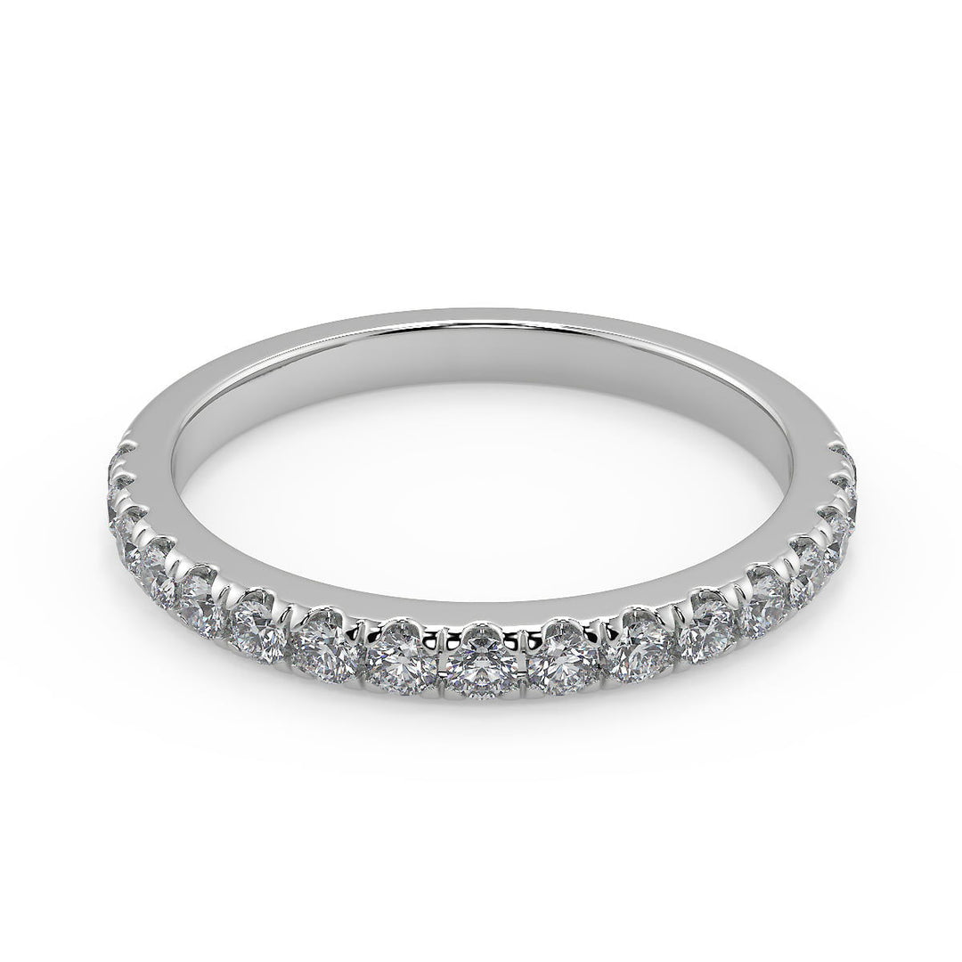 Eden Micro Pave Halo Round Cut Diamond Engagement Ring - Nivetta
