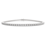 Load image into Gallery viewer, Eleonora Round Cut Diamond Tennis Bracelet Prong Set (2 ctw) - Nivetta
