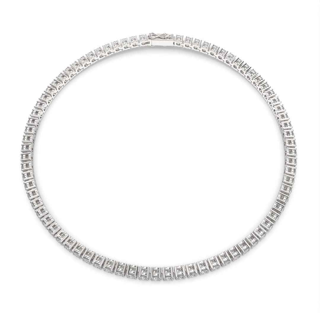 Eleonora Round Cut Diamond Tennis Bracelet Prong Set (2 ctw) - Nivetta