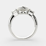 Load image into Gallery viewer, Emilia Heart Cut Trilogy 3 Stone Engagement Ring Setting - Nivetta
