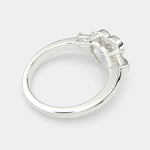 Load image into Gallery viewer, Emilia Heart Cut Trilogy 3 Stone Engagement Ring Setting - Nivetta
