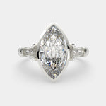 Load image into Gallery viewer, Emilia Marquise Cut Trilogy 3 Stone Engagement Ring Setting - Nivetta
