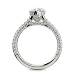 Load image into Gallery viewer, Emilia Pear Cut Pave Hidden Halo 4 Prong Claw Engagement Ring - Nivetta
