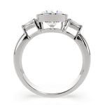 Load image into Gallery viewer, Emilia Round Cut Trilogy 3 Stone Engagement Ring Setting - Nivetta
