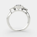 Load image into Gallery viewer, Emilia Round Cut Trilogy 3 Stone Engagement Ring Setting - Nivetta
