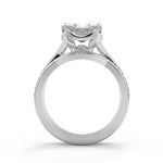 Load image into Gallery viewer, Erika Halo Pave 4 Prong Princess Cut Diamond Engagement Ring - Nivetta
