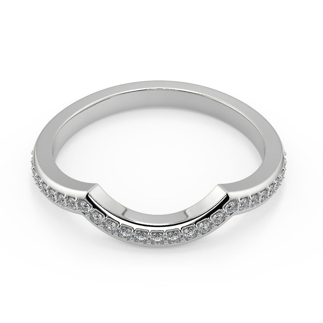 Erika Halo Pave 4 Prong Princess Cut Diamond Engagement Ring - Nivetta