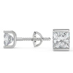 Load image into Gallery viewer, Erin Princess Cut Stud Earrings - Nivetta
