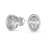 Load image into Gallery viewer, Estrella Oval Cut Earrings Stud - Nivetta
