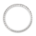 Load image into Gallery viewer, Eulalie Princess Cut Diamond Tennis Bracelet Milgrain Bezel (6 ctw) - Nivetta
