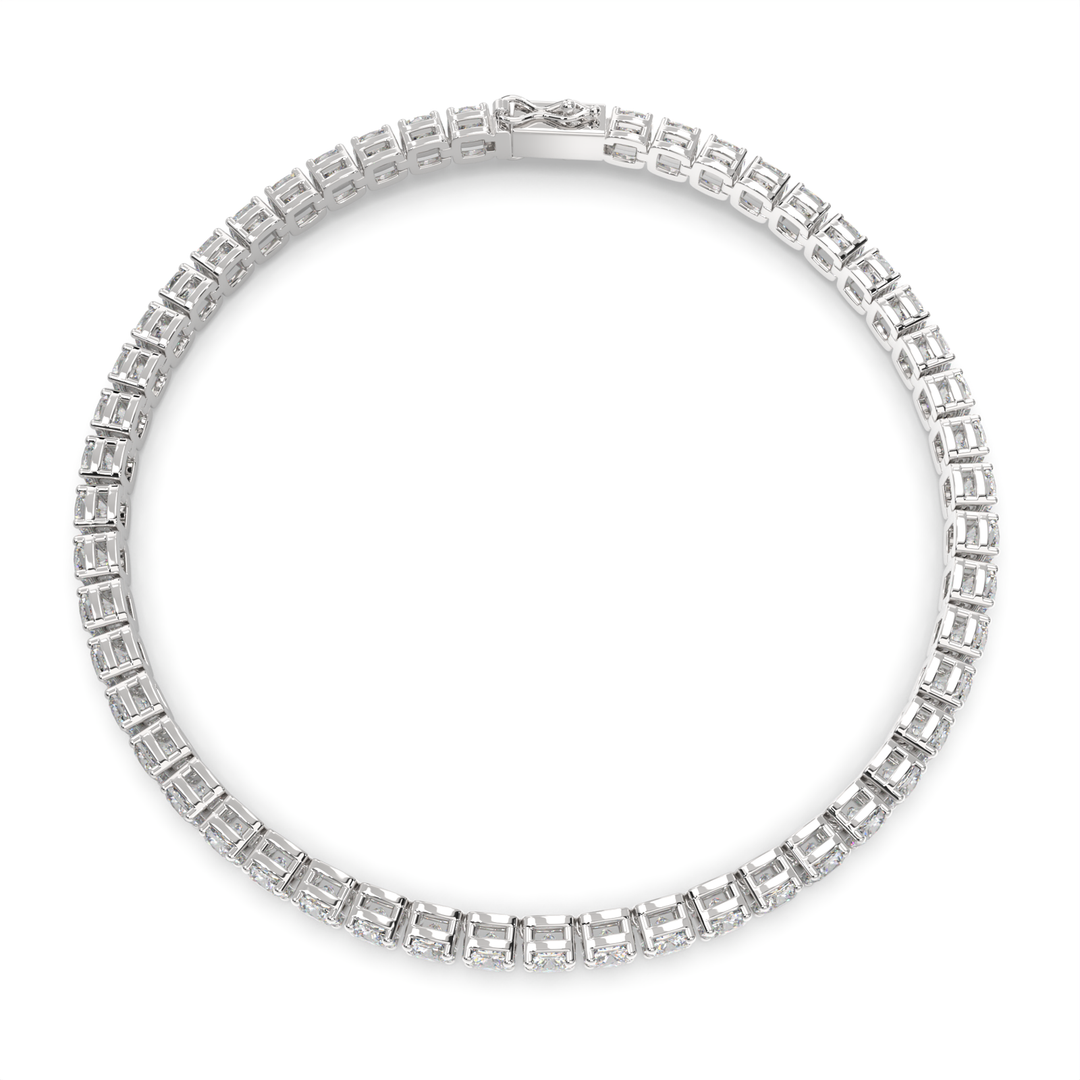 Euphemia Cushion Cut Diamond Tennis Bracelet Prong Set (8 ctw) - Nivetta