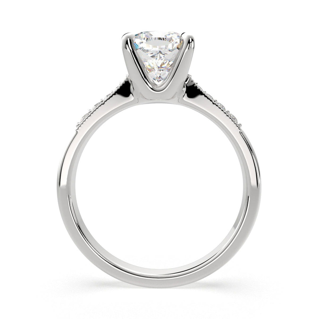 Federica Cushion Cut 4 Prong Engagement Ring Setting - Nivetta