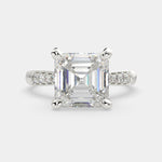 Load image into Gallery viewer, Federica Emerald Cut 4 Prong Engagement Ring Setting - Nivetta
