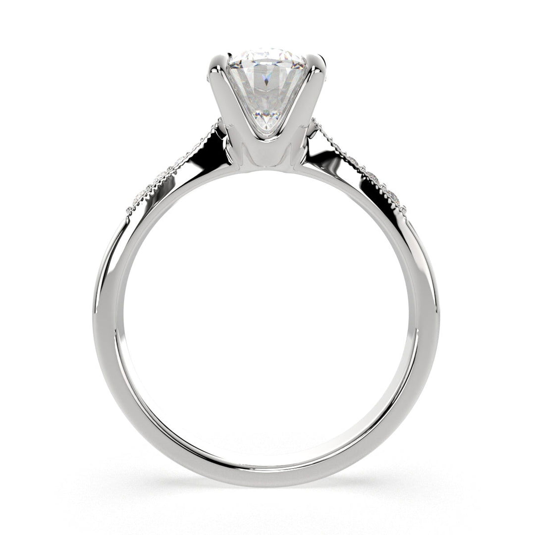 Federica Oval Cut 4 Prong Engagement Ring Setting - Nivetta