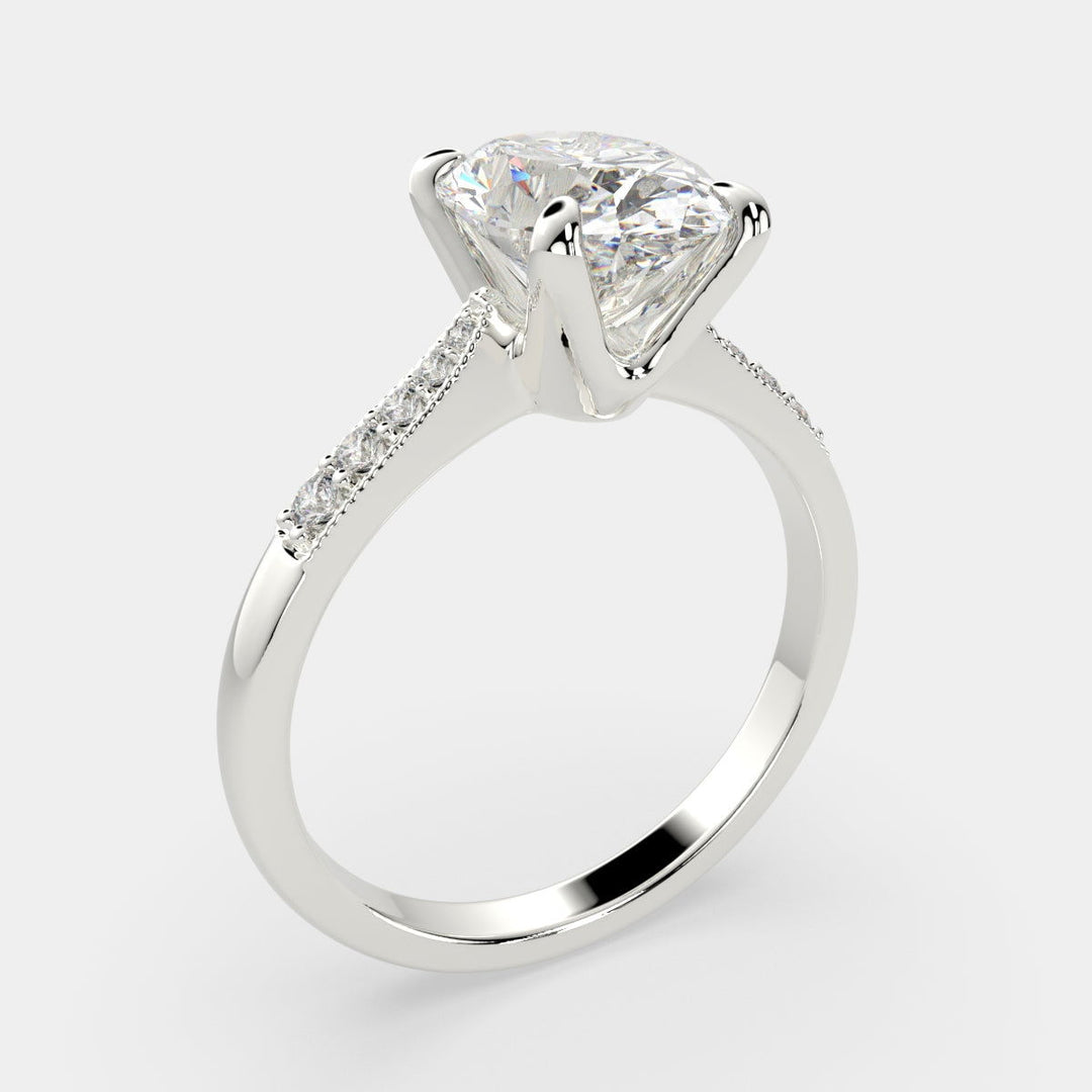 Federica Oval Cut 4 Prong Engagement Ring Setting - Nivetta