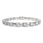 Load image into Gallery viewer, Florimel Round Cut Diamond Tennis Bracelet Prong Set (8 ctw) - Nivetta
