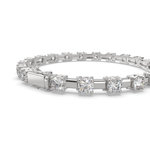 Load image into Gallery viewer, Florimel Round Cut Diamond Tennis Bracelet Prong Set (8 ctw) - Nivetta
