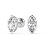 Load image into Gallery viewer, Gabrielle Marquise Cut Bezel Earrings - Nivetta
