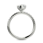 Load image into Gallery viewer, Gabrielle Pear Cut Pave Hidden Halo 4 Prong Claw Set Engagement Ring Setting - Nivetta

