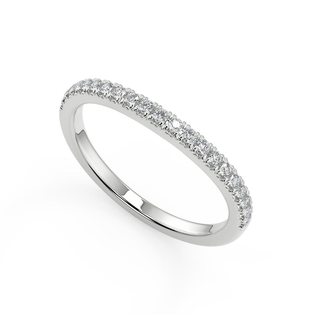Gillian Halo Pave Round Cut Diamond Engagement Ring - Nivetta