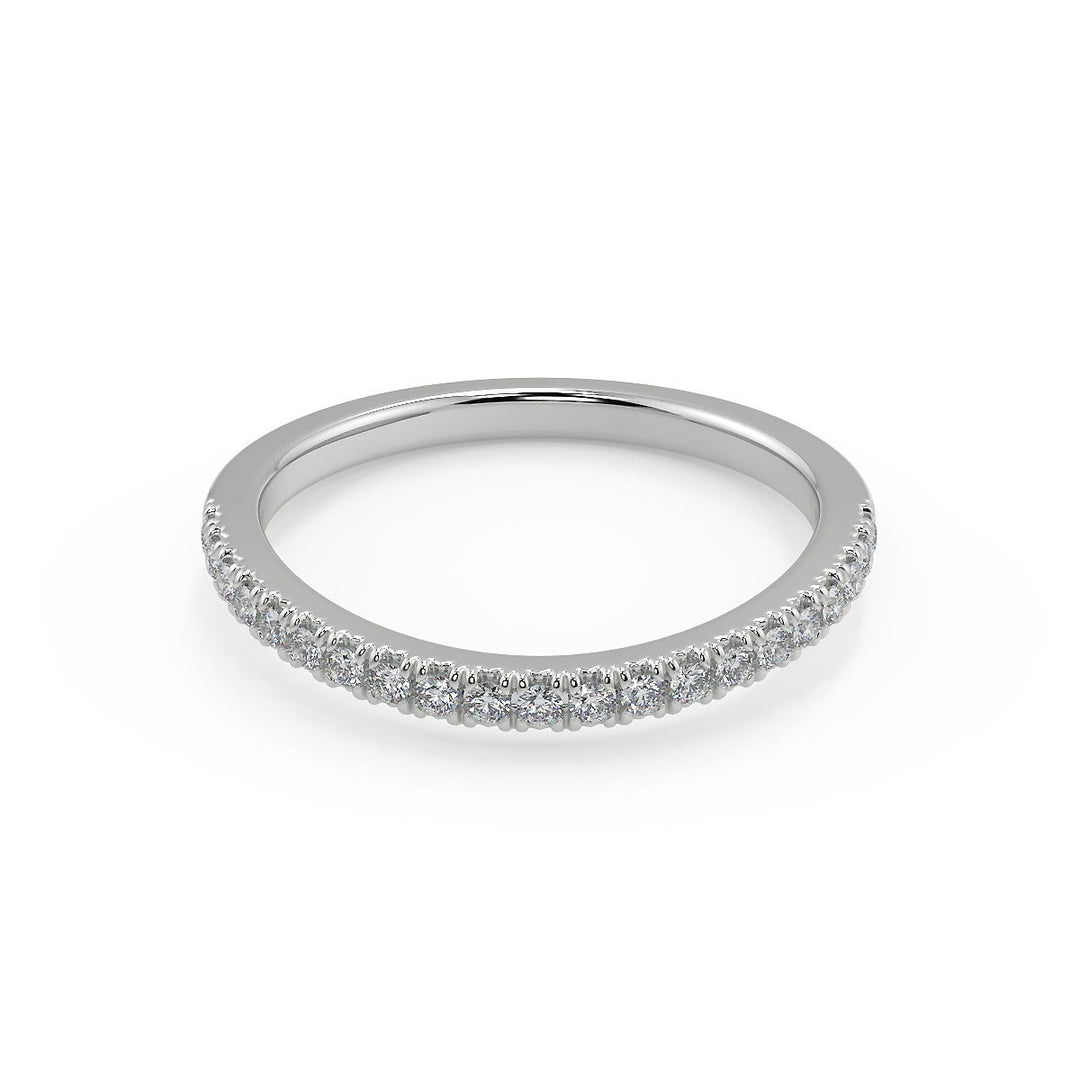 Gillian Halo Pave Round Cut Diamond Engagement Ring - Nivetta