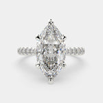 Load image into Gallery viewer, Ginevra Marquise Cut Tapered Engagement Ring Setting - Nivetta
