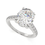 Load image into Gallery viewer, Ginevra Oval Cut Tapered Engagement Ring Setting - Nivetta

