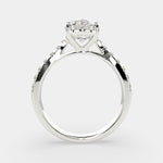 Load image into Gallery viewer, Ginevra Oval Cut Tapered Engagement Ring Setting - Nivetta
