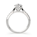 Load image into Gallery viewer, Ginevra Pear Cut Tapered Engagement Ring Setting - Nivetta
