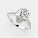 Load image into Gallery viewer, Ginevra Pear Cut Tapered Engagement Ring Setting - Nivetta

