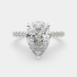 Load image into Gallery viewer, Ginevra Pear Cut Tapered Engagement Ring Setting - Nivetta
