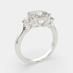 Load image into Gallery viewer, Hana Emerald Cut 3 Stone Engagement Ring Setting - Nivetta
