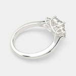 Load image into Gallery viewer, Hana Heart Cut 3 Stone Engagement Ring Setting - Nivetta
