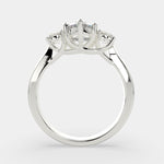 Load image into Gallery viewer, Hana Pear Cut 3 Stone Engagement Ring Setting - Nivetta
