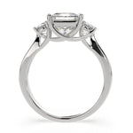 Load image into Gallery viewer, Hana Princess Cut 3 Stone Engagement Ring Setting - Nivetta
