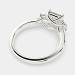 Load image into Gallery viewer, Hana Princess Cut 3 Stone Engagement Ring Setting - Nivetta
