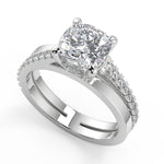 Load image into Gallery viewer, Hanna Promise Pave Cushion Cut Diamond Engagement Ring - Nivetta
