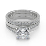 Load image into Gallery viewer, Hanna Promise Pave Cushion Cut Diamond Engagement Ring - Nivetta
