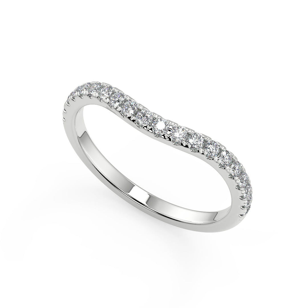 Hannah 6 Claw Crown Solitaire Round Cut Diamond Engagement Ring - Nivetta