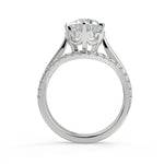 Load image into Gallery viewer, Hannah 6 Claw Crown Solitaire Round Cut Diamond Engagement Ring - Nivetta
