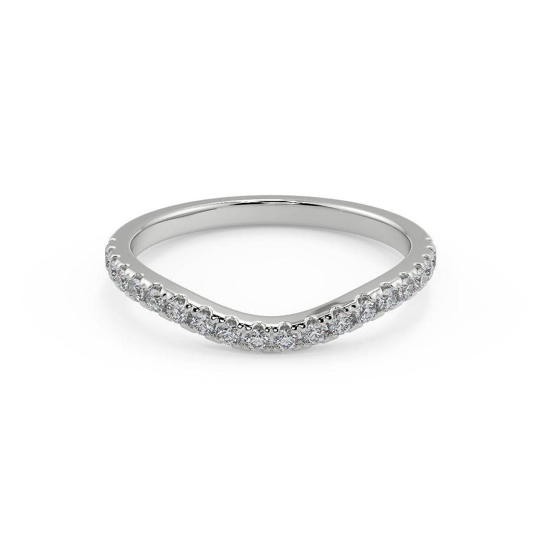 Hannah 6 Claw Crown Solitaire Round Cut Diamond Engagement Ring - Nivetta
